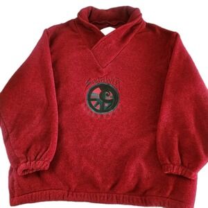 Vintage Woolrich Made in USA Fleece Mens Pullover Southwest‎ Aztec Southwestern